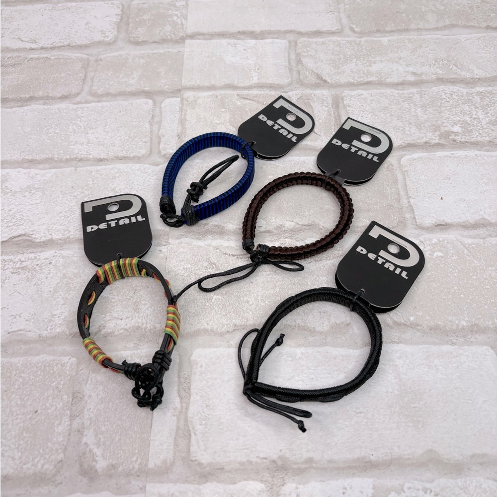 Four NWT Adjustable Woven Cord Bracelets Philippines